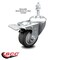 Service Caster 3 Inch Thermoplastic Rubber Swivel 3/8 Inch Stem Caster with Total Lock Brake SCC-TSTTL20S314-TPRB-381615 - alternate 4